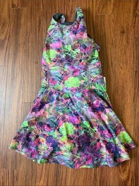 lululemon athletica Multicolor Floral Athletic Dress in Green, Pink, Purple